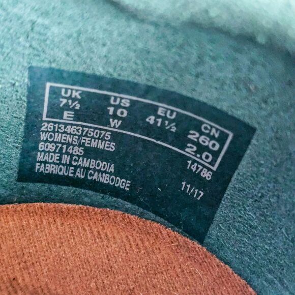 Turquoise/Teal Colored Clarks Danelly Ballet Flat Women's Size 10 - Picture 8 of 10